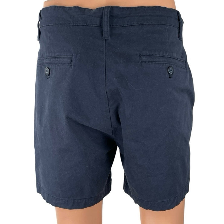 Nautica The Deck Men's Blue High Rise Classic Stretch Chino Bermuda Shorts 32