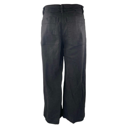 Everlane Women's Black High Rise Baggy Cropped Wide Leg Denim Jeans Pants Size 4