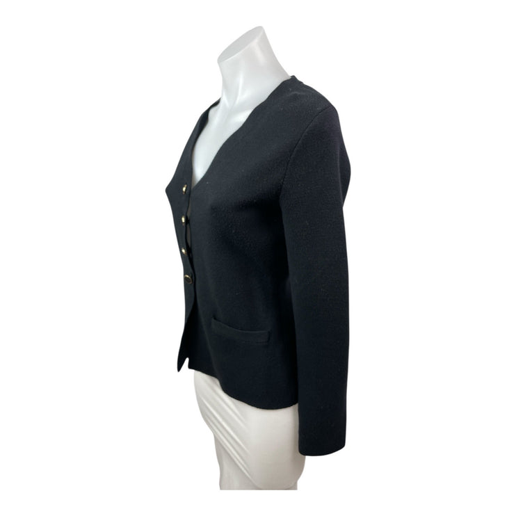 Abercrombie & Fitch Women's Black Long Sleeve Button Up Cardigan Sweater Top XS