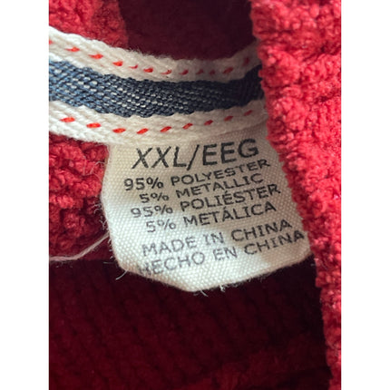 Weatherproof Vintage Women's Red Long Sleeve Mock Neck Knit Sweater Top Size XXL