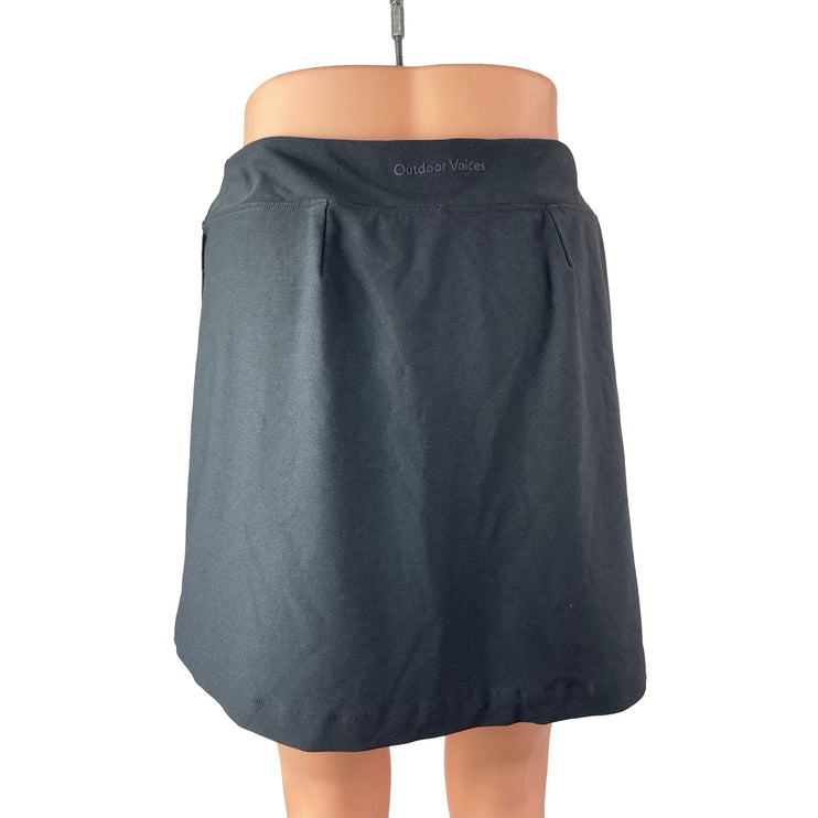 Outdoor Voices Women's Black Tennis Golf Workout Athletic Skirt Skort Size M