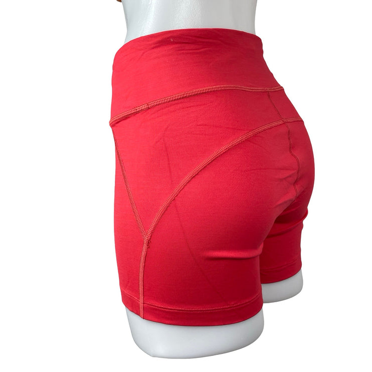 Outdoor Voices Women's Red Mid Rise Yoga Running Athletic Biker Shorts Size S