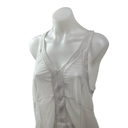 Alo Yoga Women's White V Neck Sleeveless Sports Athletic Activewear Tank Top M