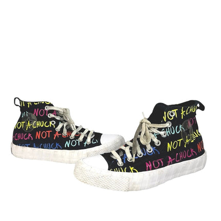 Converse Not A Chuck Unisex Black High Top Lace Up Sneakers Shoes Size M-8/W-10