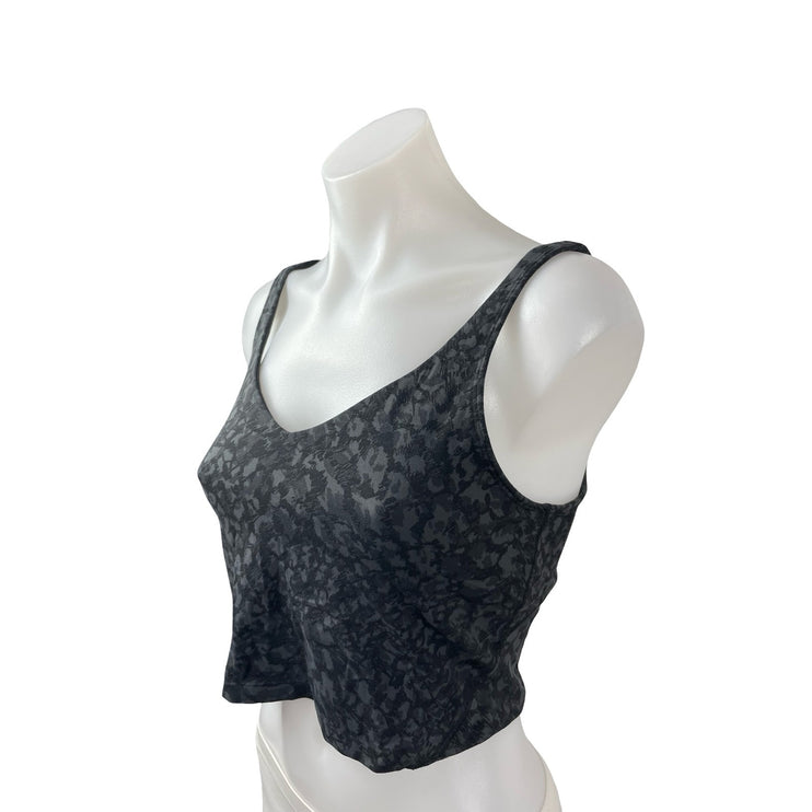Lululemon Align Wild Thing Camo Deep Coal Multi Yoga Athletic Crop Tank Top M/L