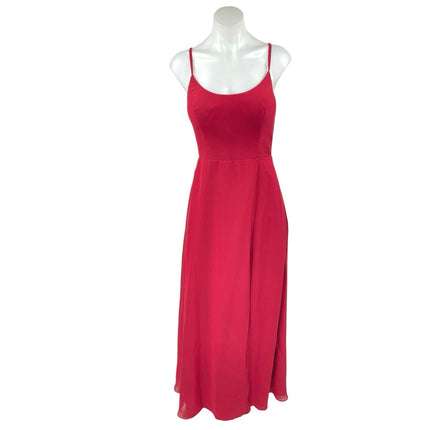 NEW Azazie Moira Red Sleeveless Cami Camisole Tank A Line Maxi Dress O Brie NEW Azazie Moira Red Sleeveless Cami Camisole Tank A Line Maxi Dress O Brie