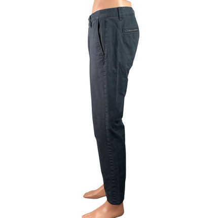 Bonobos Men's Black  Mid Rise Straight Leg Chino Khaki Trousers Pants Size 32x30