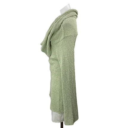 Meshki Women's Olive Green Long Sleeves Knit Draped Cowl Neck Sweater Top Sz XXL