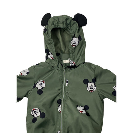 Disney Mickey Mouse Baby Kids Hoodie Ears Fleece Zip Raincoat Jacket Coat 9M