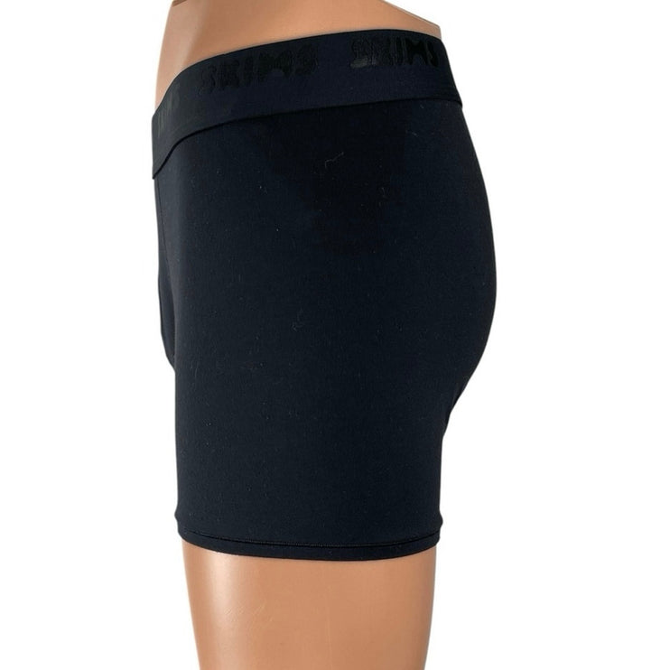 Skims Men's Black Athletic Activewear Boxer Brief Bodycon Shapewear Underwear L
