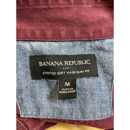 Banana Republic Collared Long Sleeve Slim Smart Casual Button Down Shirt Top M