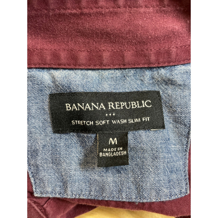 Banana Republic Collared Long Sleeve Slim Smart Casual Button Down Shirt Top M