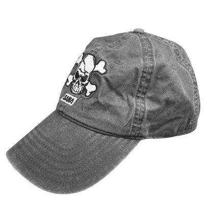Otto BAD BOYS SKULL Womens Gray Embroidered Adjustable Baseball Hat Cap One Size
