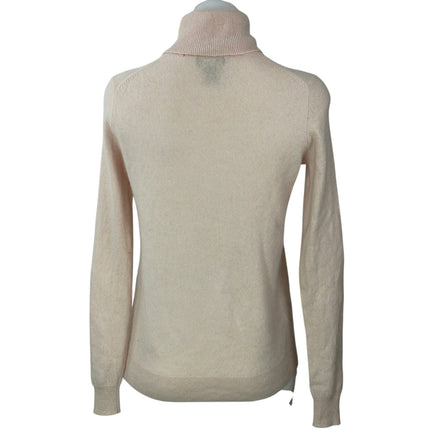 C for Bloomingdale Women's Pink 100% Cashmere Turtleneck Sweater Top Size M