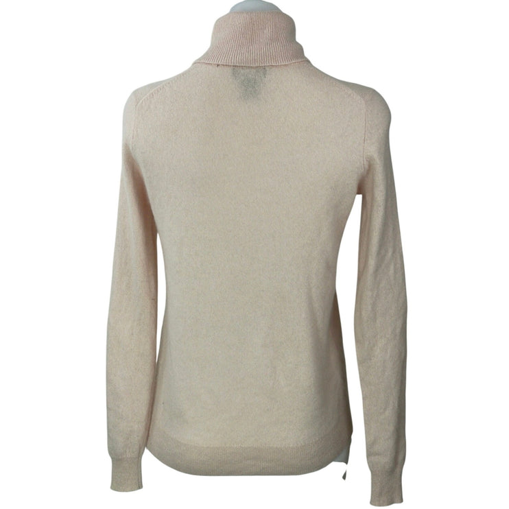C for Bloomingdale Women's Pink 100% Cashmere Turtleneck Sweater Top Size M