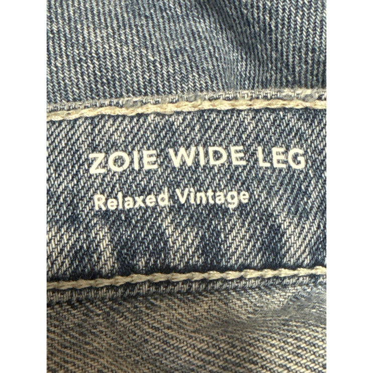 DL1961 Zoie Wide Leg Relaxed Vintage Blue High Rise Baggy Denim Jeans Size 24