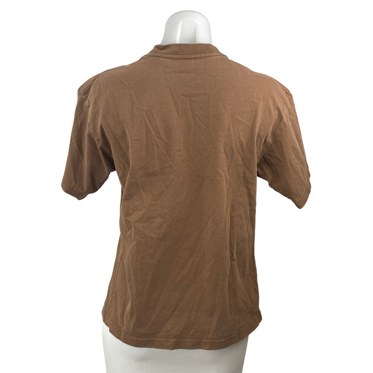 Golf Women's Brown Golf Wang Waffle Graphic Short Sleeve T Shirt Tee Top Size S