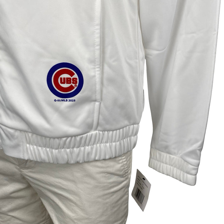 NEW Chicago Cubs Carl Banks G-III 4Her Athletic Activewear Track Coat Jacket L