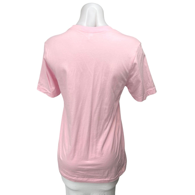 Bella Canvas Women's Pink Babe Short Sleeve Pullover Graphic Tee T-Shirt Top S