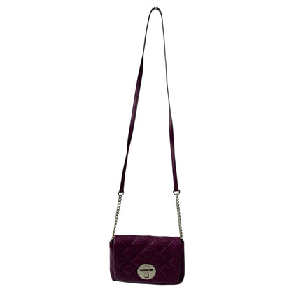 Kate Spade Astor Court Naomi Quilted Chain Purple Magenta Leather Crossbody Bag