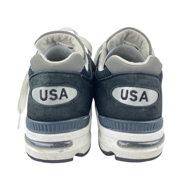 New Balance 990v2 Mens Blue Suede Low Top Lace Up Athletic Sneakers Shoes Sz 7.5