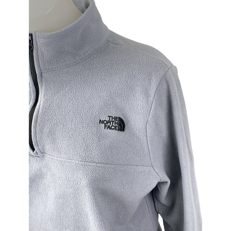 The North Face Glacier Gray Fleece Long Sleeve Mockneck Sweatshirt Sweater Top M