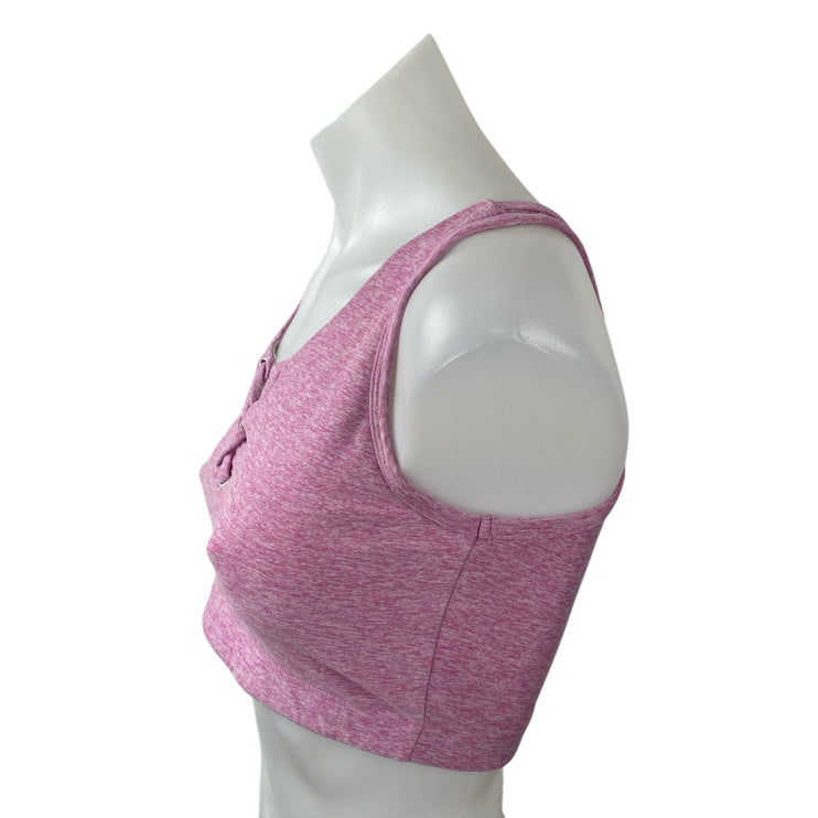 Year of Ours Pink Sleeveless Yoga Gym Athletic Activewear Crop Tank Sports Bra M