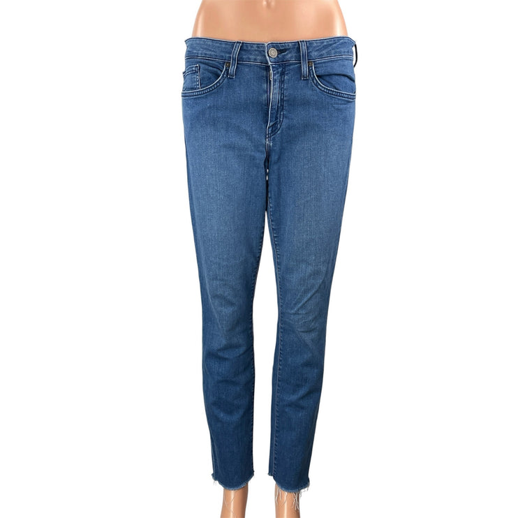 Joie Women's Blue Viola Mid Rise Medium Wash Stretch Skinny Denim Jeans Size 30