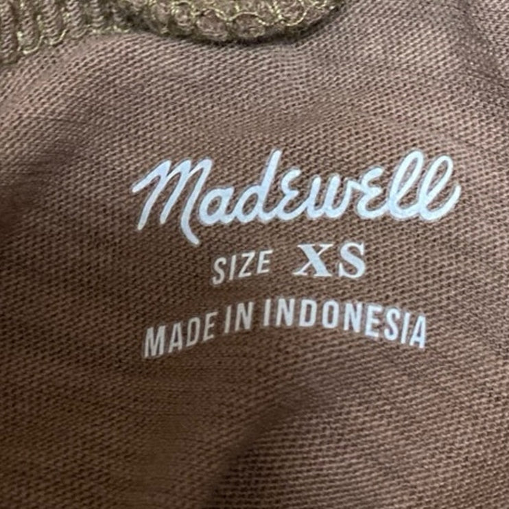 Madewell Women's Tan Brown Long Sleeve Turtleneck Pullover Sweater Top Size XS