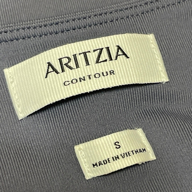 Aritzia Contour Women's Blue Short Sleeve Slim Strech T Shirt Tee Top Size S