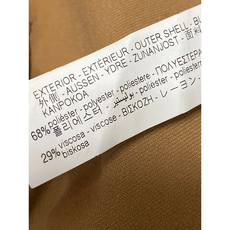 Zara Women's Tan Long Sleeve Peak Lapel Single Button Blazer Coat Jacket Size S