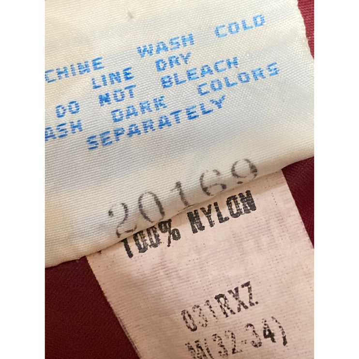 Adidas Women's Red Trefoil Logo Straight Leg Windbreaker Trousers Track Pants M