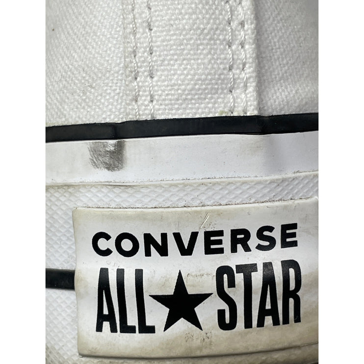 Converse Chuck Taylor All Star Hi Platform Womens White Black Lace Up Sneakers 8