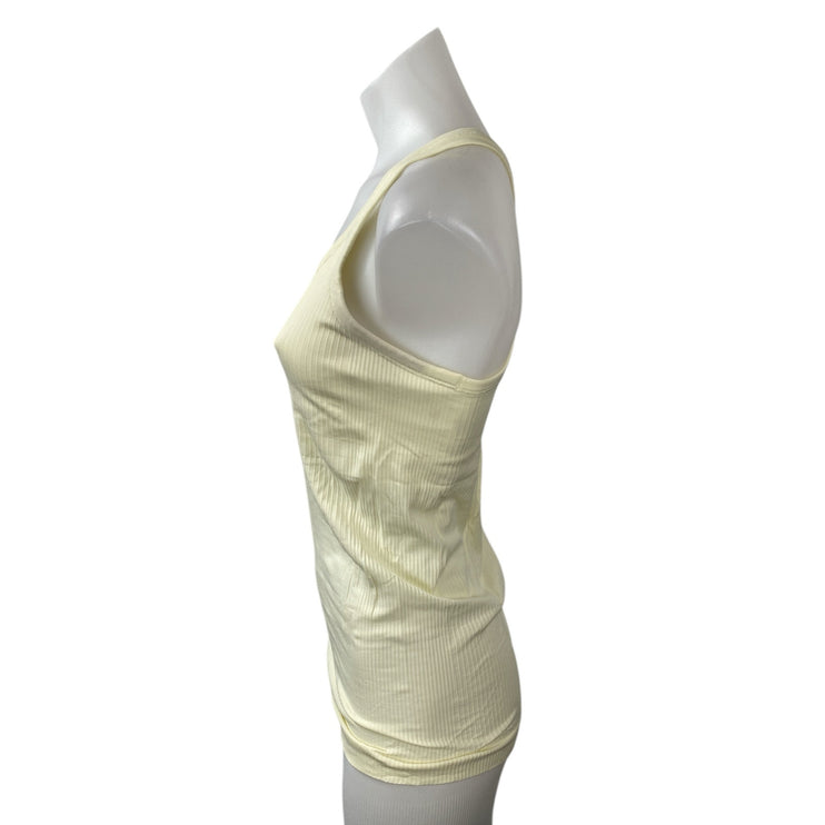 Lululemon Womens Cream Scoop Neck Sleeveless Yoga Athletic Activewear Tank Top 8