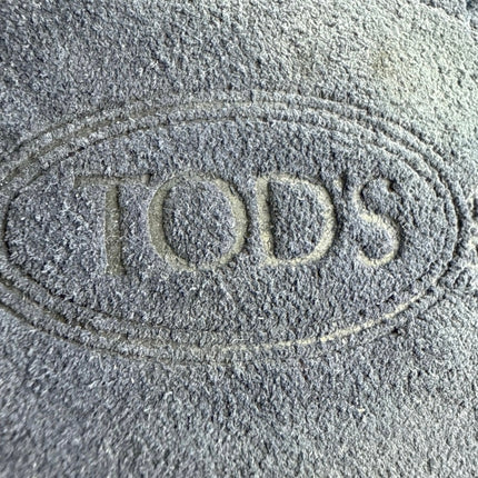 Tod's Gommino Women's Blue Suede Low Top Slip On Flats Loafers Shoes Size US 6