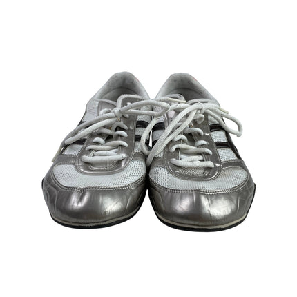 ASICS Sakura Diva HN879 Women Silver Pink Lace Up Sneaker Athletic Shoes Size 10
