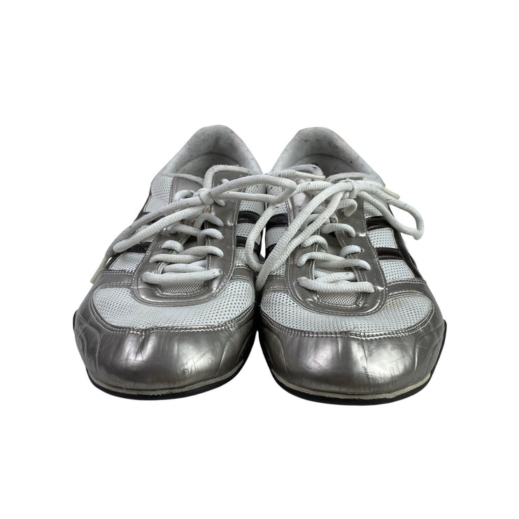 ASICS Sakura Diva HN879 Women Silver Pink Lace Up Sneaker Athletic Shoes Size 10