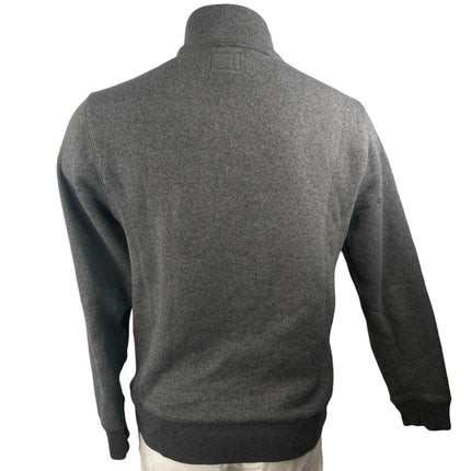 J.Crew Men's Gray Half Zip High Neck Long Sleeve Sweatshirt Sweater Top Size M