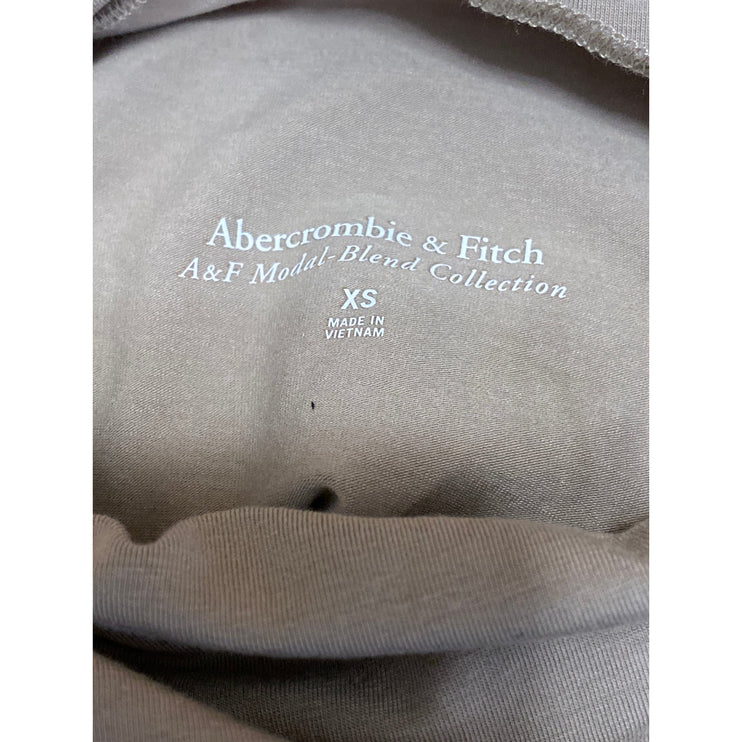 Abercrombie & Fitch Paloma Women's Beige Draped Sleeveless Mock Neck Tank Top XS