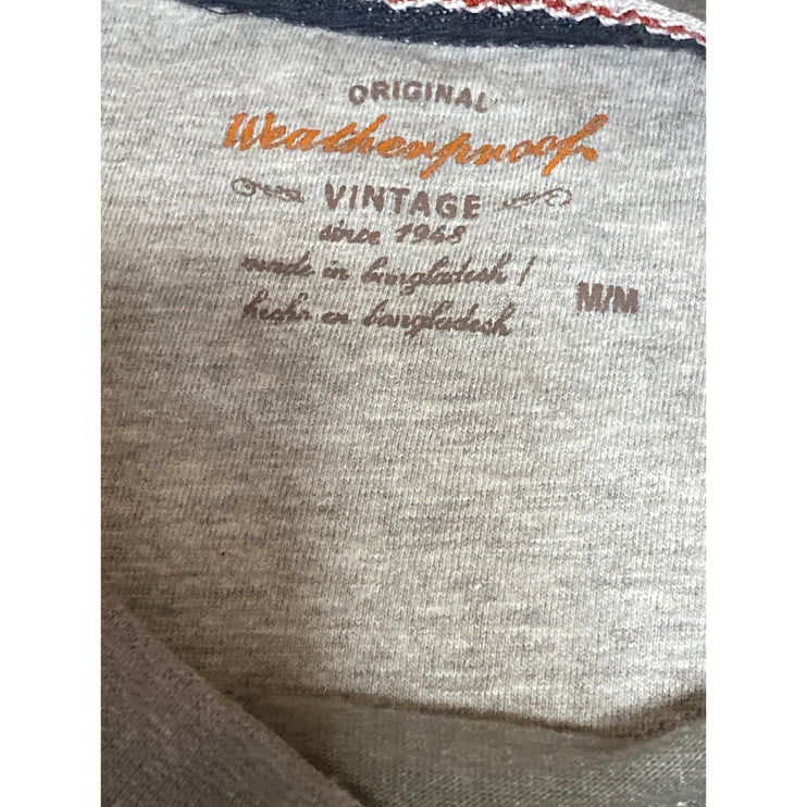 Weatherproof Mens Gray Long Sleeve Crew Neck Basic Casual T Shirt Tee Top Size M