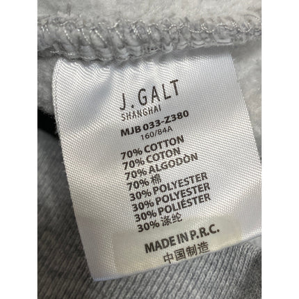 J.Galt Malibu Women's Gray Oversized Crew Neck Long Sleeve Sweatshirt Top Size M