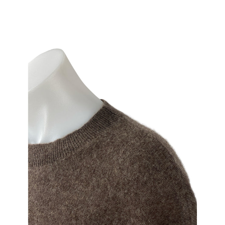 Rachel Zoe 100% Cashmere Brown Long Sleeve Crew Neck Sweatshirt Sweater Top XL