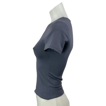 Aritzia Contour Women's Blue Short Sleeve Slim Strech T Shirt Tee Top Size S