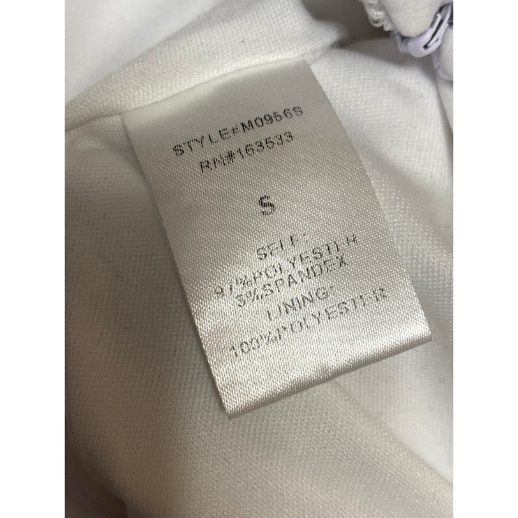 M.N.I Los Angeles White Pleated High Rise Mini Athletic Tennis Flare Skirt Sz S