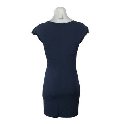 Banana Republic Navy Blue Short Cap Sleeve Crewneck Mini Bodycon Dress Size XXSP