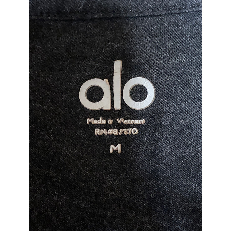 Alo Yoga Men's Black Crewneck Short Sleeve Activewear Tee T-shirt Top Size M