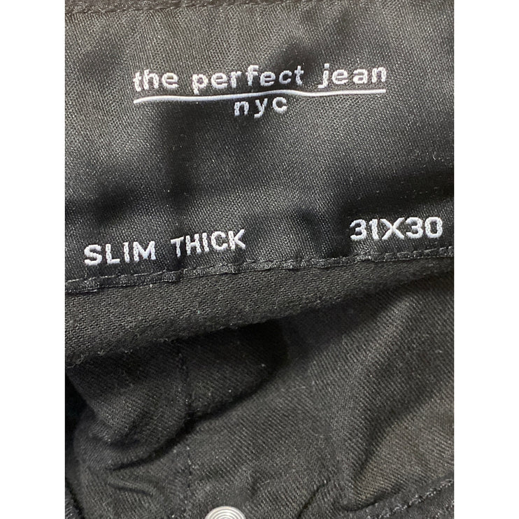 The Perfect Jean Mens Black High Rise Slim Fit Skinny Denim Jeans Pants Size 31