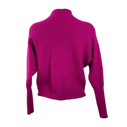 Cyrus Women's Fuchsia Pink Long Dolman Sleeve Knit Pullover Sweater Top Sz XS