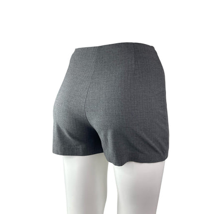 Zara Women's Gray Slit High Rise Slim Fit Mini Straight Pencil Skort Skirt Sz XL