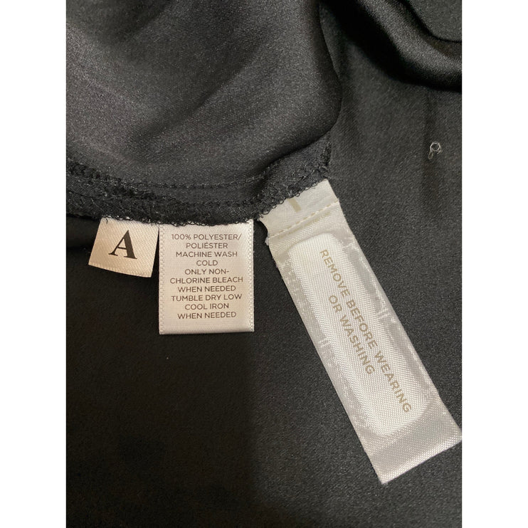 Ann Taylor LOFT Women's Black Off The Shoulder Half Sleeve Blouse Top Size L